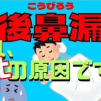 サラサラとした大量の鼻水が喉の奥へ流れる後鼻漏の不快症状について、東洋医学で呼吸と水分調整を司る「肺(はい)」の弱り(肺虚)が原因であることを示し、乾燥・心配事・寝過ぎという3つの悪化要素とマスク着用などの予防策を解説する石丸院長